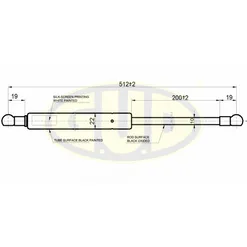 АМОРТИЗАТОР БАГАЖНИКА HON FRV (BE), 02/05- 520N L512/200MM