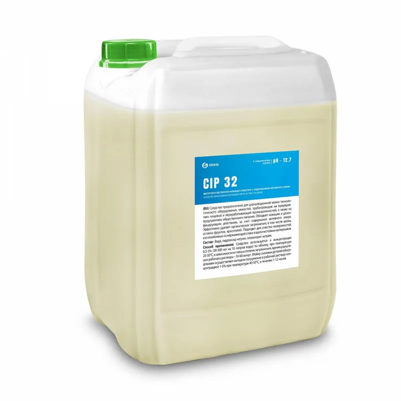 Профхим д/пищ.произв щел CIP-моющ конц. с ХЛОР Grass/CIP 32, 19л 1336497