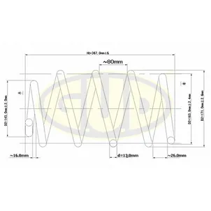 ПРУЖИНА ПЕР BMW E36 2.0i-2.5i/2.5TD/TDs 92-99 G.U.D GCS008407
