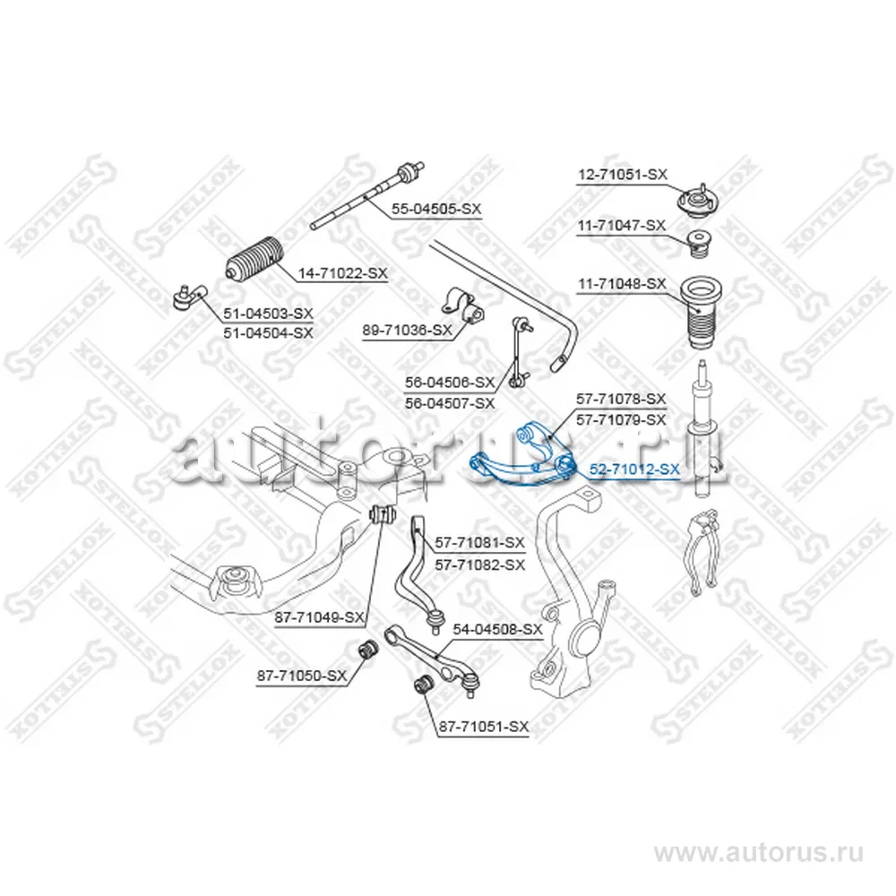 Опора шаровая верхняя Mazda 6 GG/GY all 02> STELLOX 5271012_SX