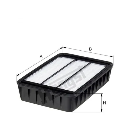 Фильтр воздушный CITROEN C-CROSSER 07-, C-CROSSER ENTERPRISE 09- MITSUBISHI LANCER SPORTBACK 08-, HENGST e1146l