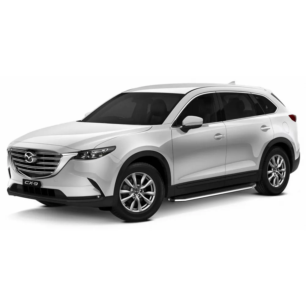 Порог-площадка Premium A193ALP + комплект крепежа, Mazda CX-9 2017- RIVAL A193ALP.3803.2