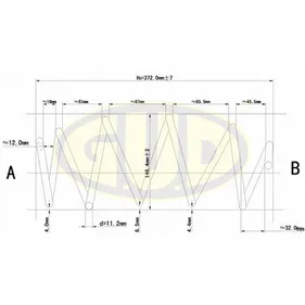 ПРУЖИНА ПЕР Ford Fiesta 1.25-1.6 16V 01-04 G.U.D GCS027591