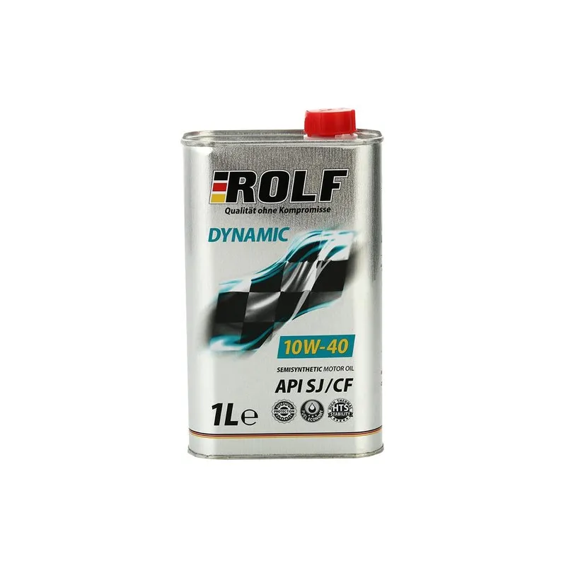 Масло моторное ROLF Dynamic SAE 10W-40 API SJ/CF полусинтетическое 1 л 322235
