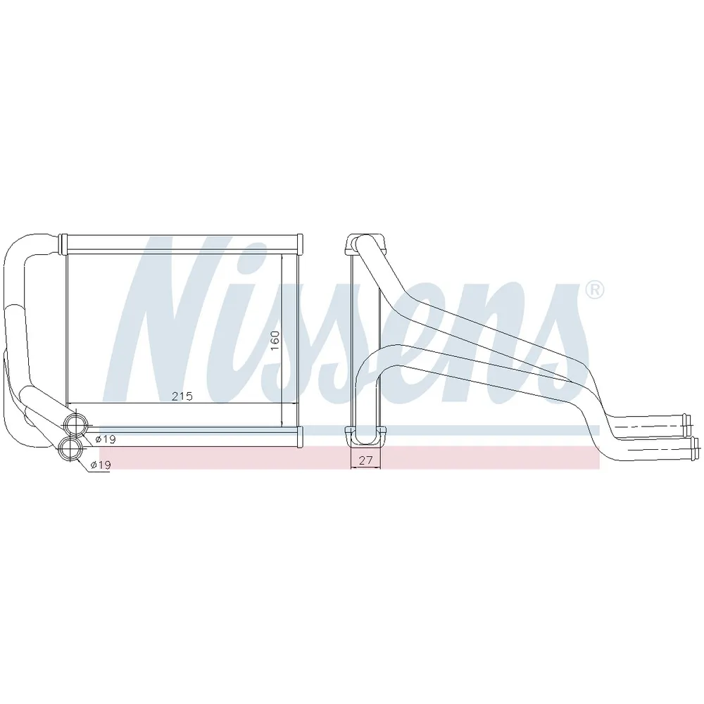 Радиатор печки HYUNDAI I30 14- NISSENS 77652