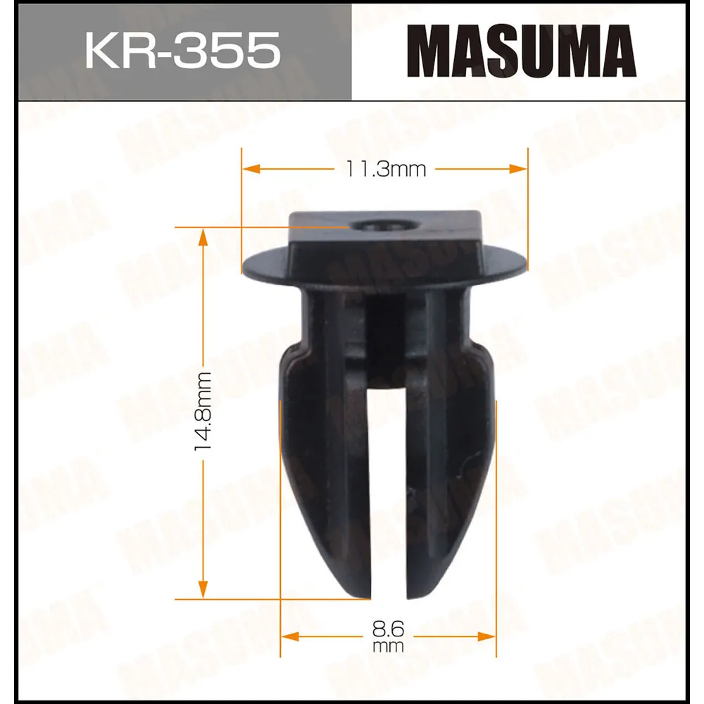 Клипса автомобильная уп.50 MASUMA KR-355