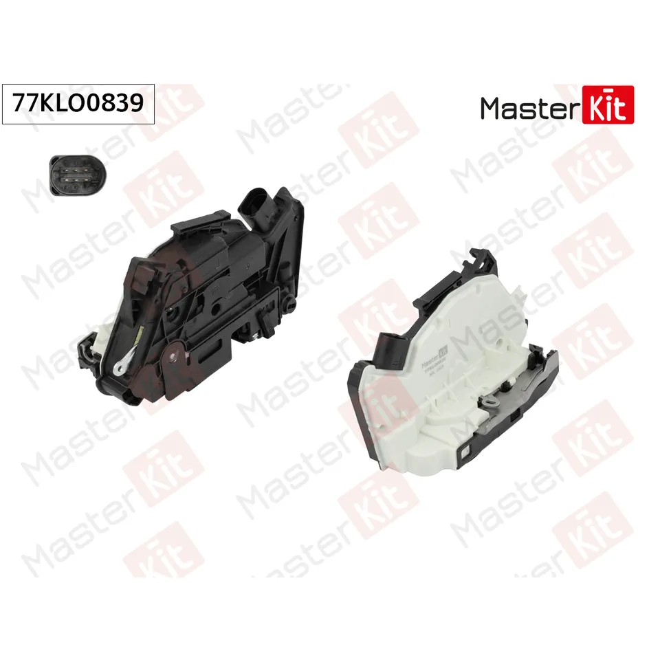 Замок двери зад. прав. Skoda FABIA II (542, 545)/Volkswagen AMAROK (2HA, 2HB, S1B, S6B, S7 MASTERKIT 77KLO0839