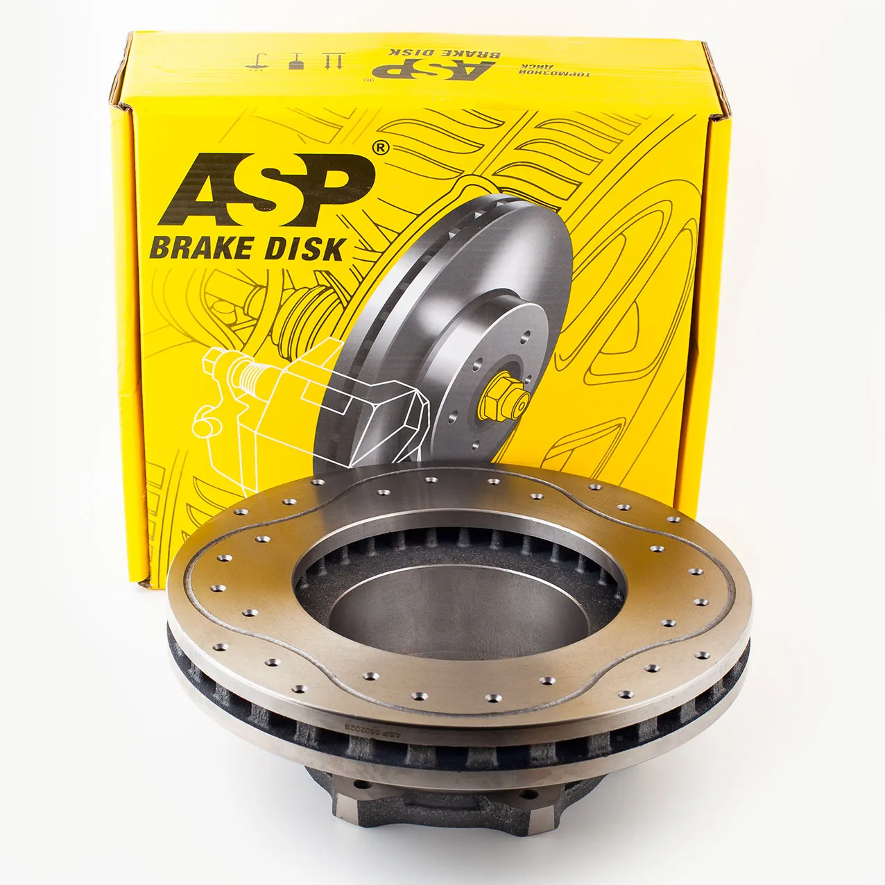 Диск тормозной GAZ NEXT передний с перфорацией и проточкой ASP 550202S