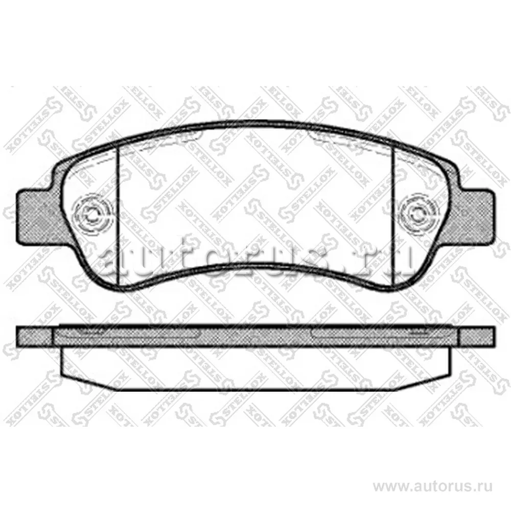 Колодки дисковые з. Citroen Jumper 2.2H STELLOX 001090L_SX