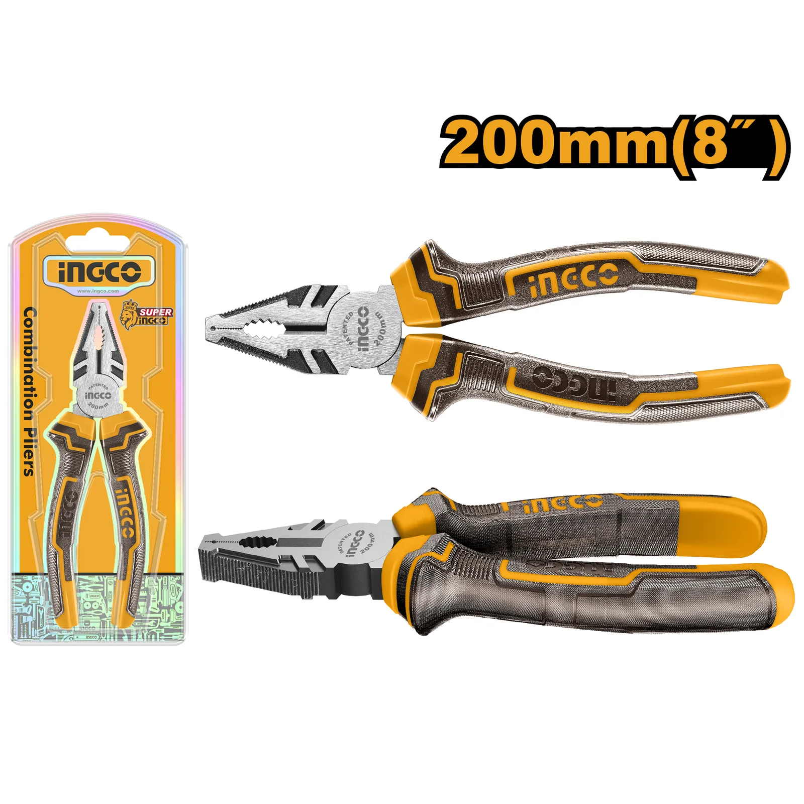 Плоскогубцы комбинированные 200 мм (6/36) INGCO HCP08208