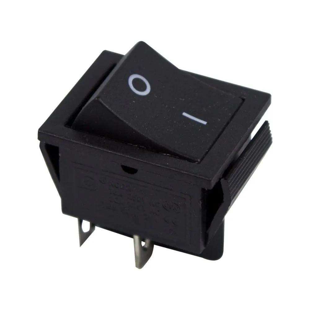 Выключатель клавишный 250V 15А (4с) OFF-(ON) черный Б/Фикс (RWB-501, SC-767) REXANT 36-2380