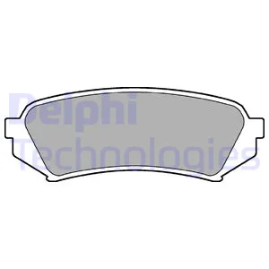 Колодки тормозные задние DELPHI LP1438