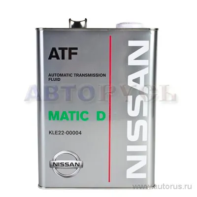 Масло трансмиссионное Nissan MATIC FLUID D 4 л KLE22-00004