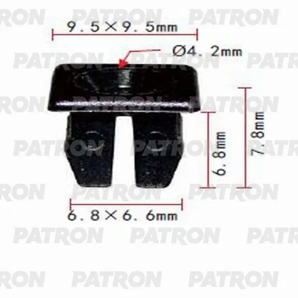 Фиксатор пластиковый VAG,GM применяемость: вставка под саморез 4,2 мм PATRON P370737