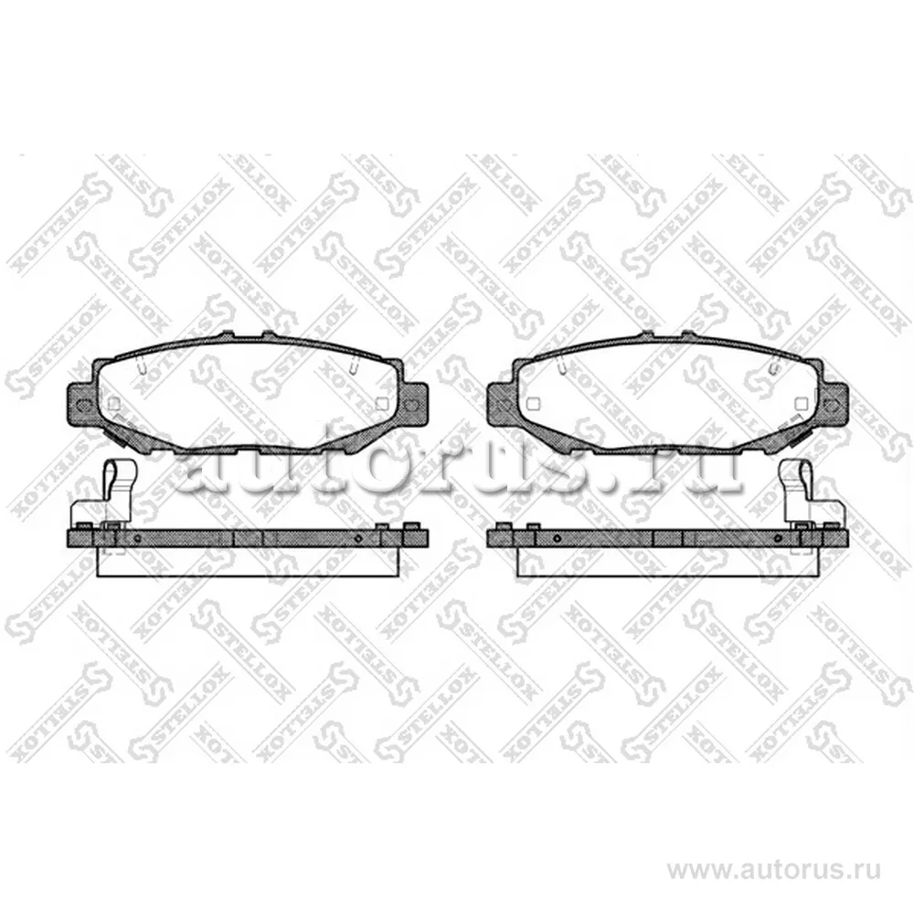 Колодки дисковые з.Lexus GS 300/430 93 STELLOX 435004_SX