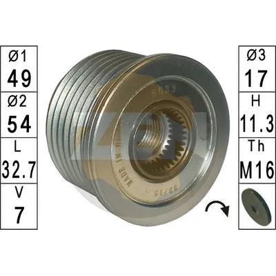 Шкив генератора BMW E87/E90 ERA ZN5633