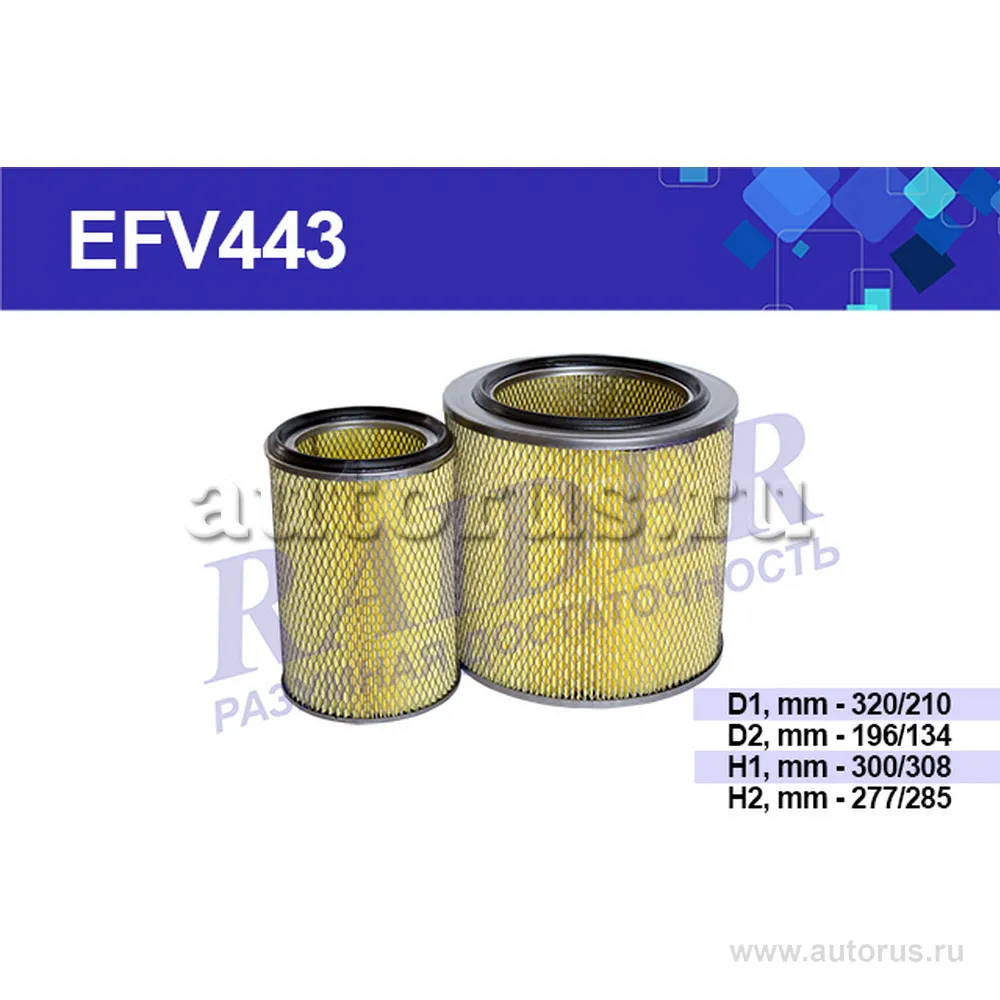 Воздушный фильтр RAIDER RAIDER EFV443