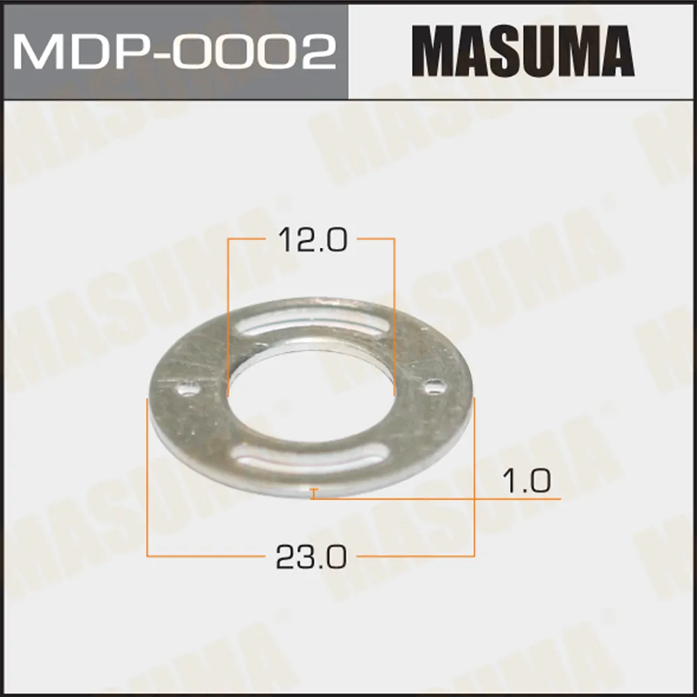 Шайбы для форсунок (обратка) (обратка) 12х23х1 MASUMA MDP-0002