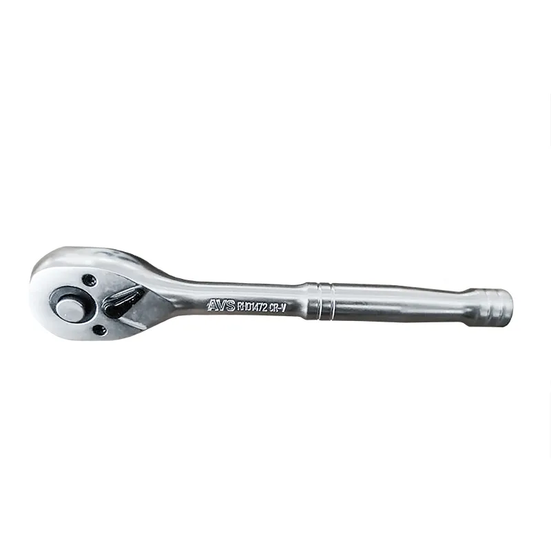 Рукоятка трещоточная 1/4DR 72 зубца (металлическая ручка) AVS RH01472 AVS A07936S