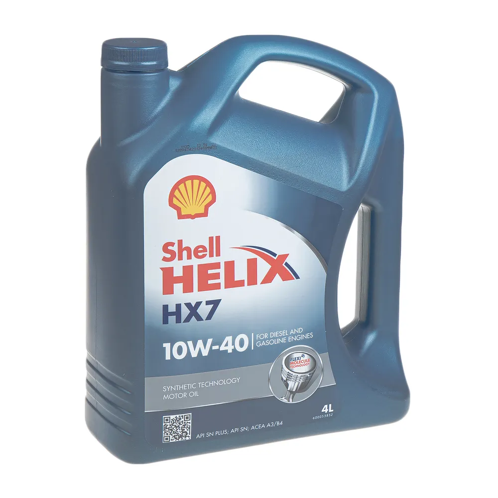 Масло моторное SHELL Helix HX7 10W-40 полусинтетическое 4 л 550053737