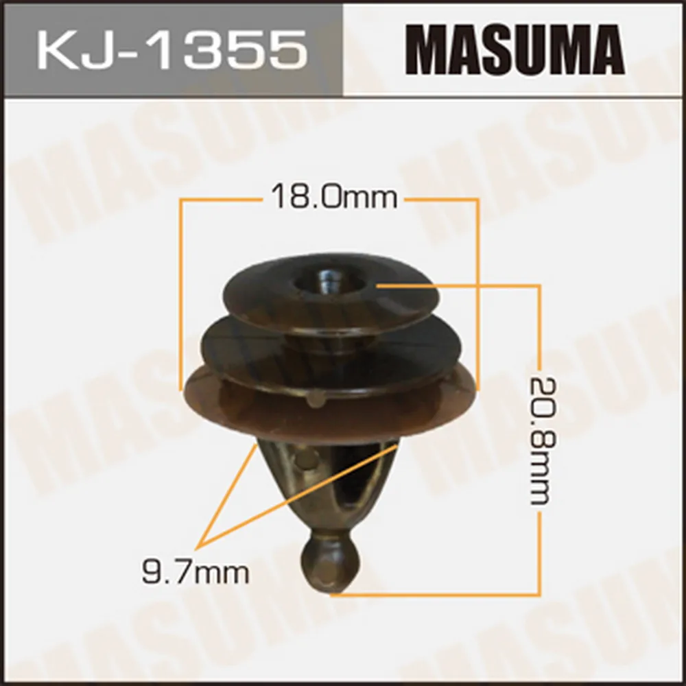 Клипса крепежная Masuma MASUMA KJ1355