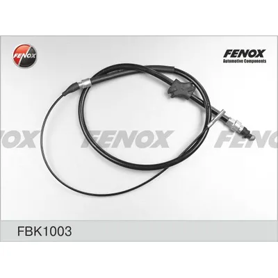 Трос стояночного тормоза AUDI 100 ALL, 85- C ДВУХ СТОРОН, ДИСК. МЕХ. x 1455 FENOX FBK1003