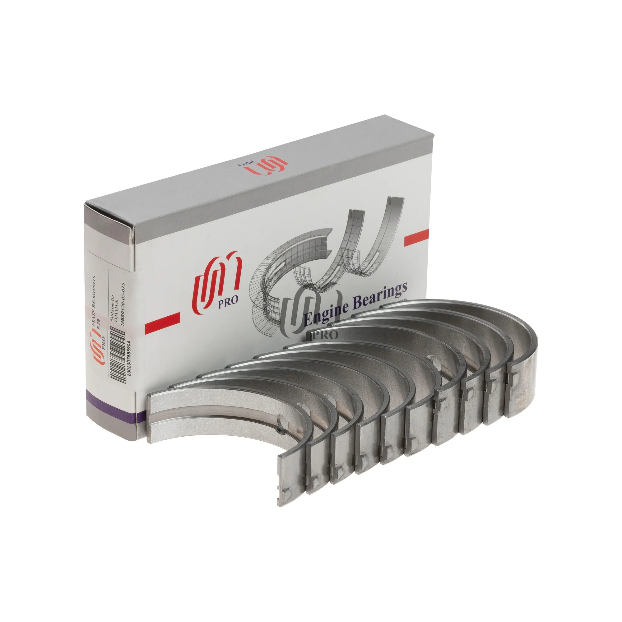 Вкладыши коренные 0.75 TOYOTA 2UZ-FE UM UNITED MOTORS UMPRO MBS017805075