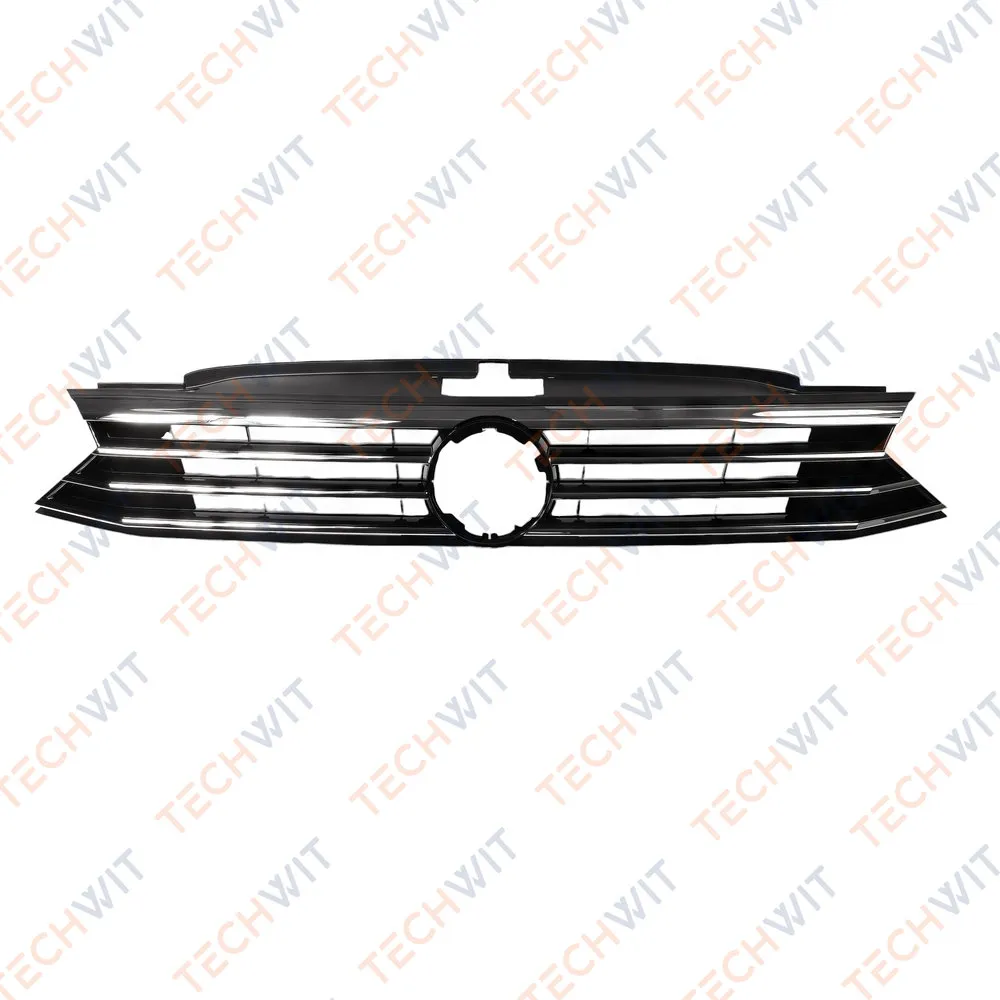 Решётка радиатора с хромом для VW Passat B8 2014-2020 TECHWIT BD005VWG005CR