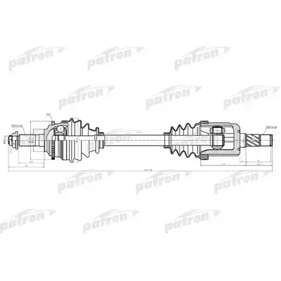 Полуось лев FORD: FUSION 06-09 \ MAZDA: 6 03-08 \ MERCURY: PATRON PDS3926