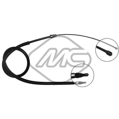Трос ручника REN MEGANE COACH 1/4-1/6 16V (DRUM BRAKE) DX/SX-RH/LH Metalcaucho 83070