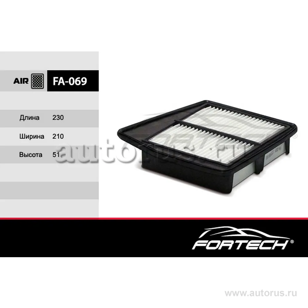 Фильтр воздушный honda accord viiiix 2.0 FORTECH FA-069