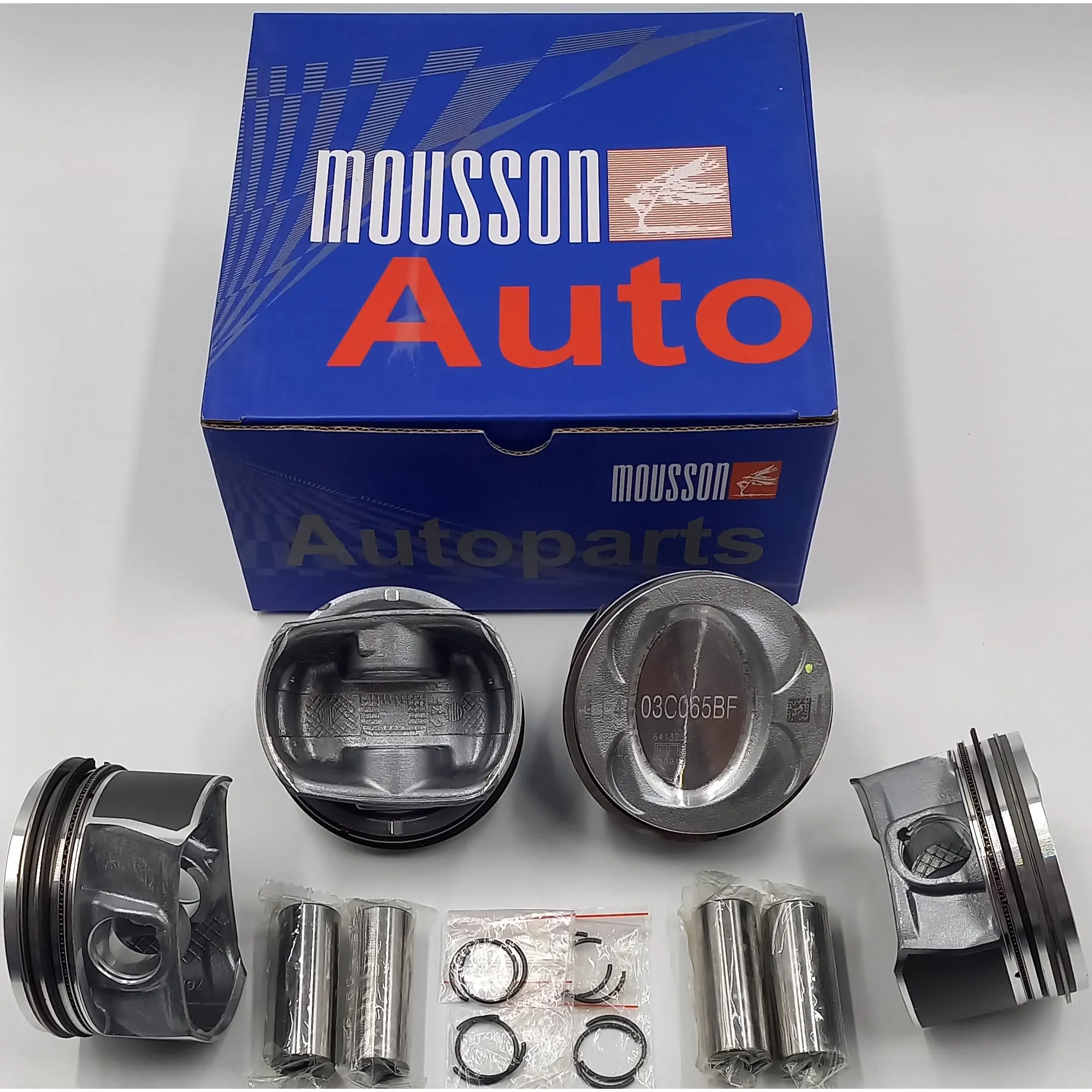 Поршень кольца ремонтные +0,25 мм комплект VW 1.4T EA111 CAVD на 1 цилиндр MOUSSON SPR14EA111M3025