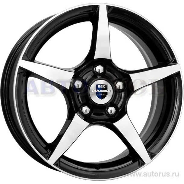 Диск литой R16 6.5J 5x110/65.1 ET41 КИК R-1 алмаз черный 9747