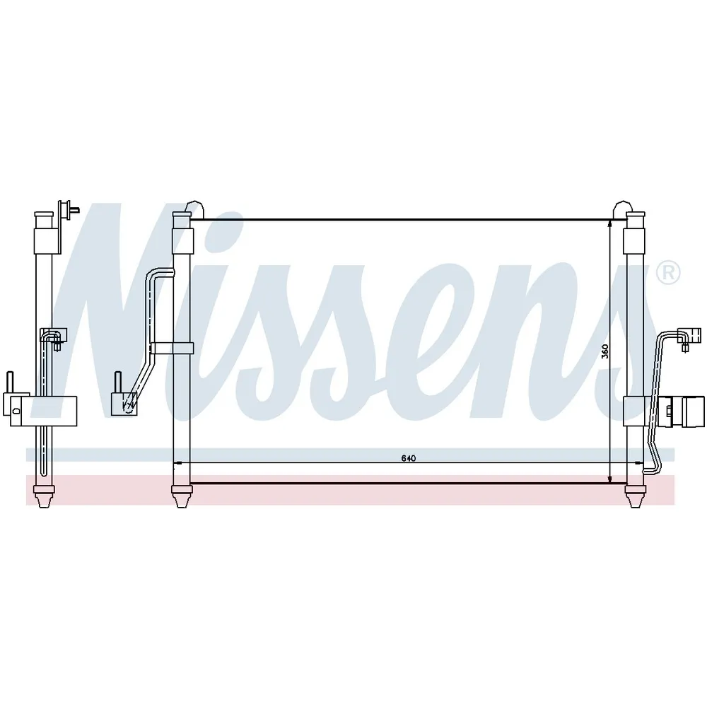 Радиатор кондиционера NISSENS 94454