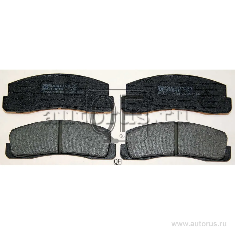КОЛОДКИ ТОРМОЗНЫЕ FR ВАЗ 2123 CHEVROLET NIVA, QF22060160 QUATTRO FRENI QF22060160