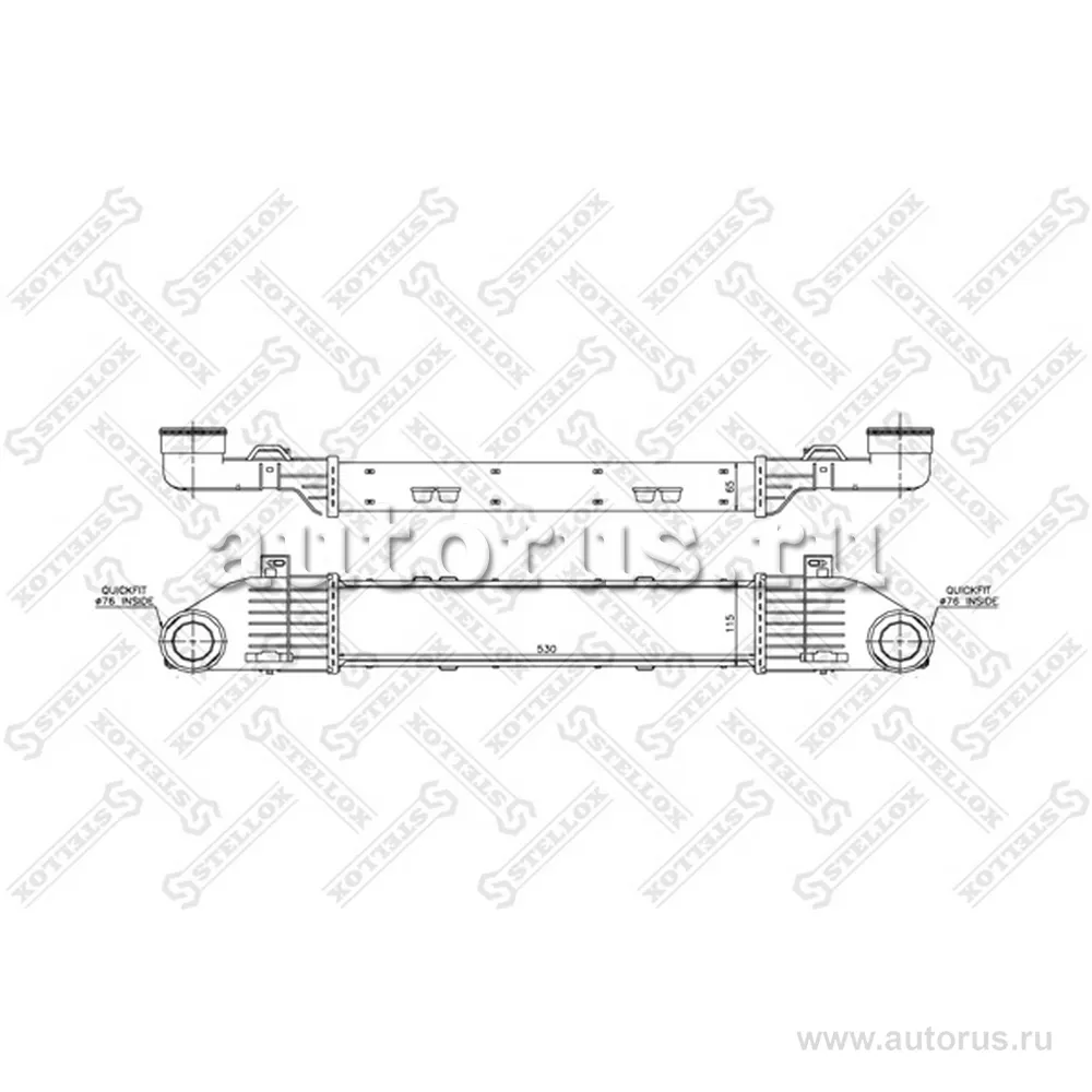 Интеркулер MB W220 3.2CDi 99-02 STELLOX 1040051_SX