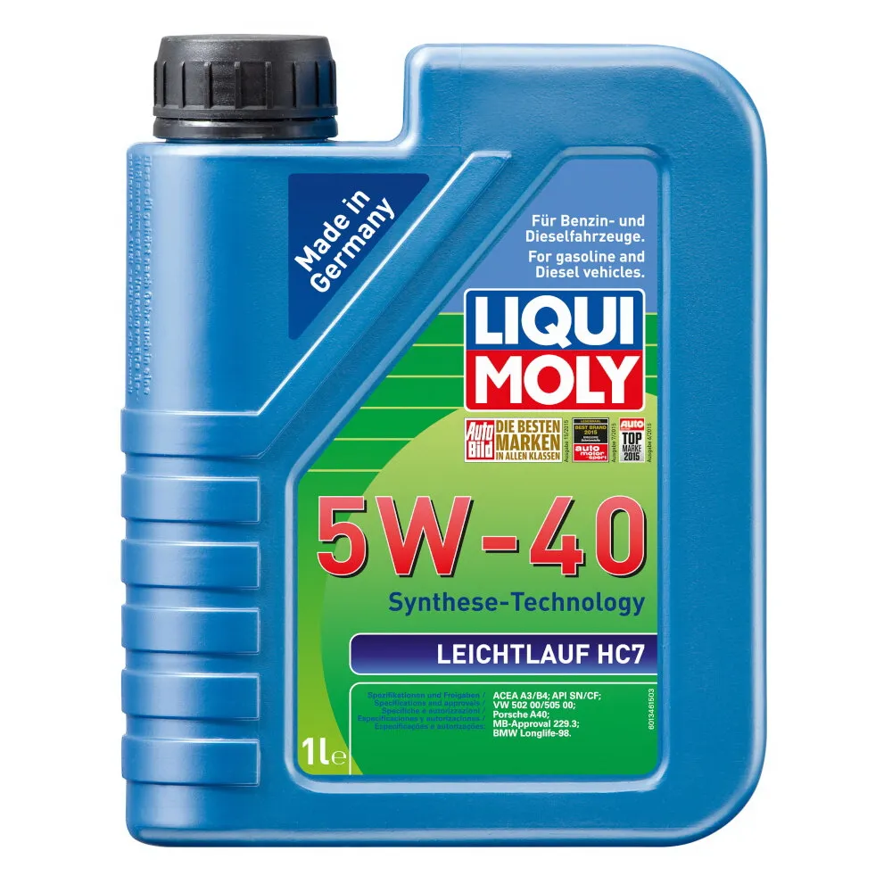 Масло моторное LIQUI MOLY Leichtlauf HC 7 5W-40 полусинтетическое 1 л 1346