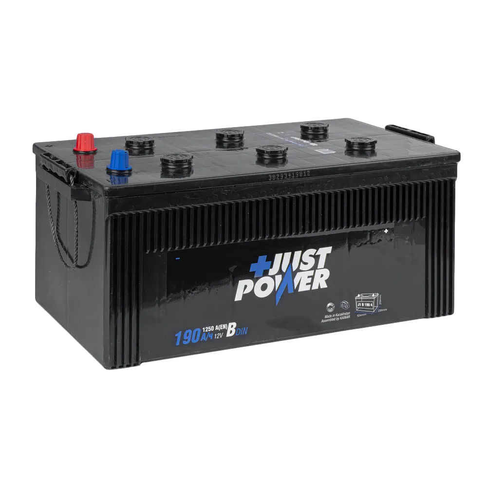 Аккумулятор JUST POWER+ 190 А/ч L+(3) 524x239x219 B EN 1250 А