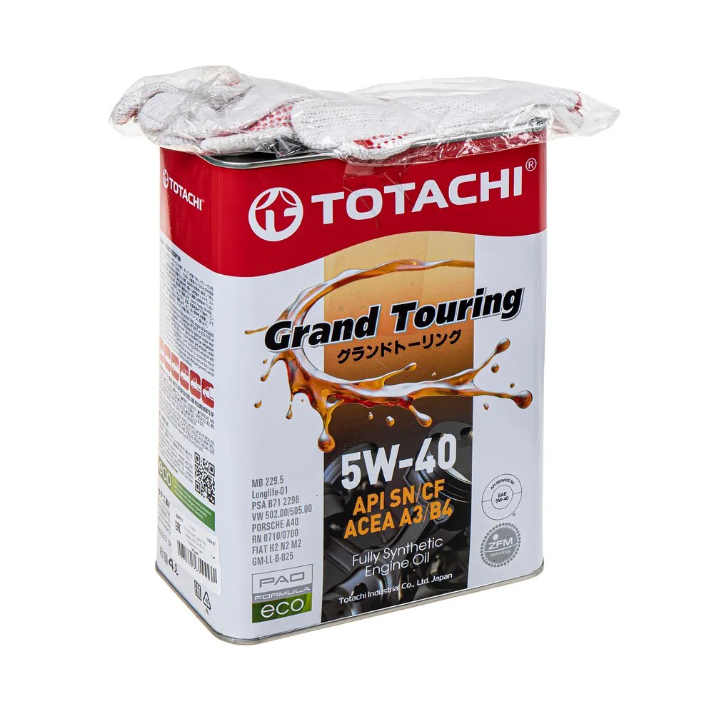 Масло моторное TOTACHI Grand Touring SN 5W-40 синтетическое 4 л УЦЕНКА! 11904-N7