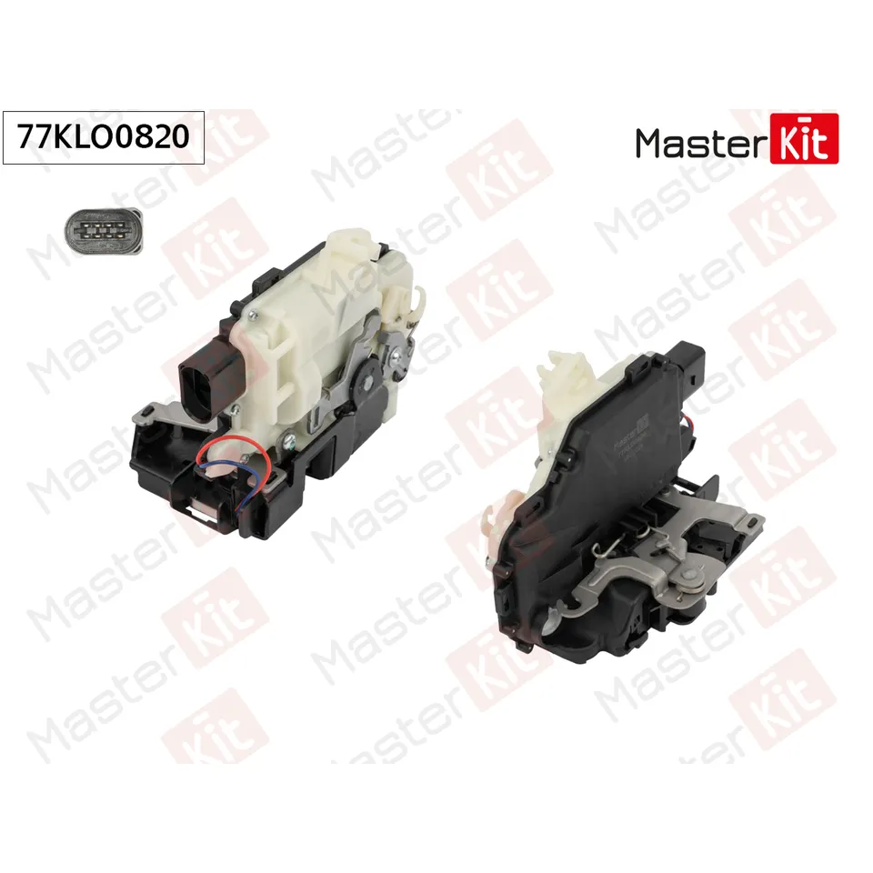 Замок двери перед. R Skoda OCTAVIA I (1U2, 1U5)/Volkswagen BORA (1J2, 1J6) 1996 - 2013 MASTERKIT 77KLO0820