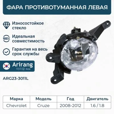 Фара противотуманная левая/95989994/ARG23-3011L/ARIRANG