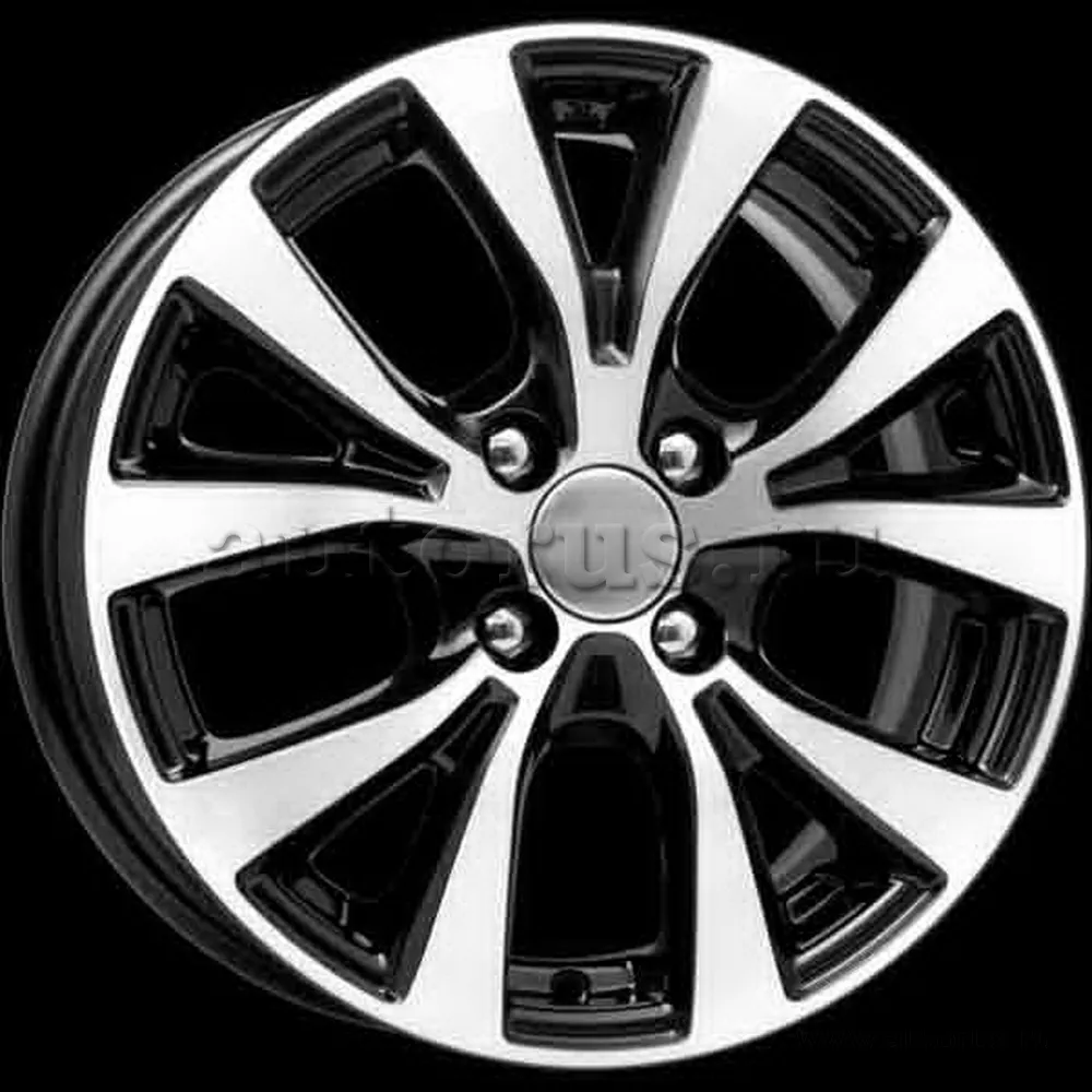 Диск литой R15 6J 4x100/54.1 ET48 Remain R161 алмаз черный 16100AR