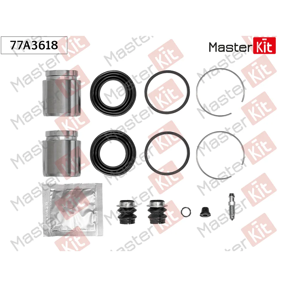 Ремкомплект тормозного суппорта+поршень Toyota CAMRY седан (_V3_) 2001 - 2006 MASTERKIT 77A3618