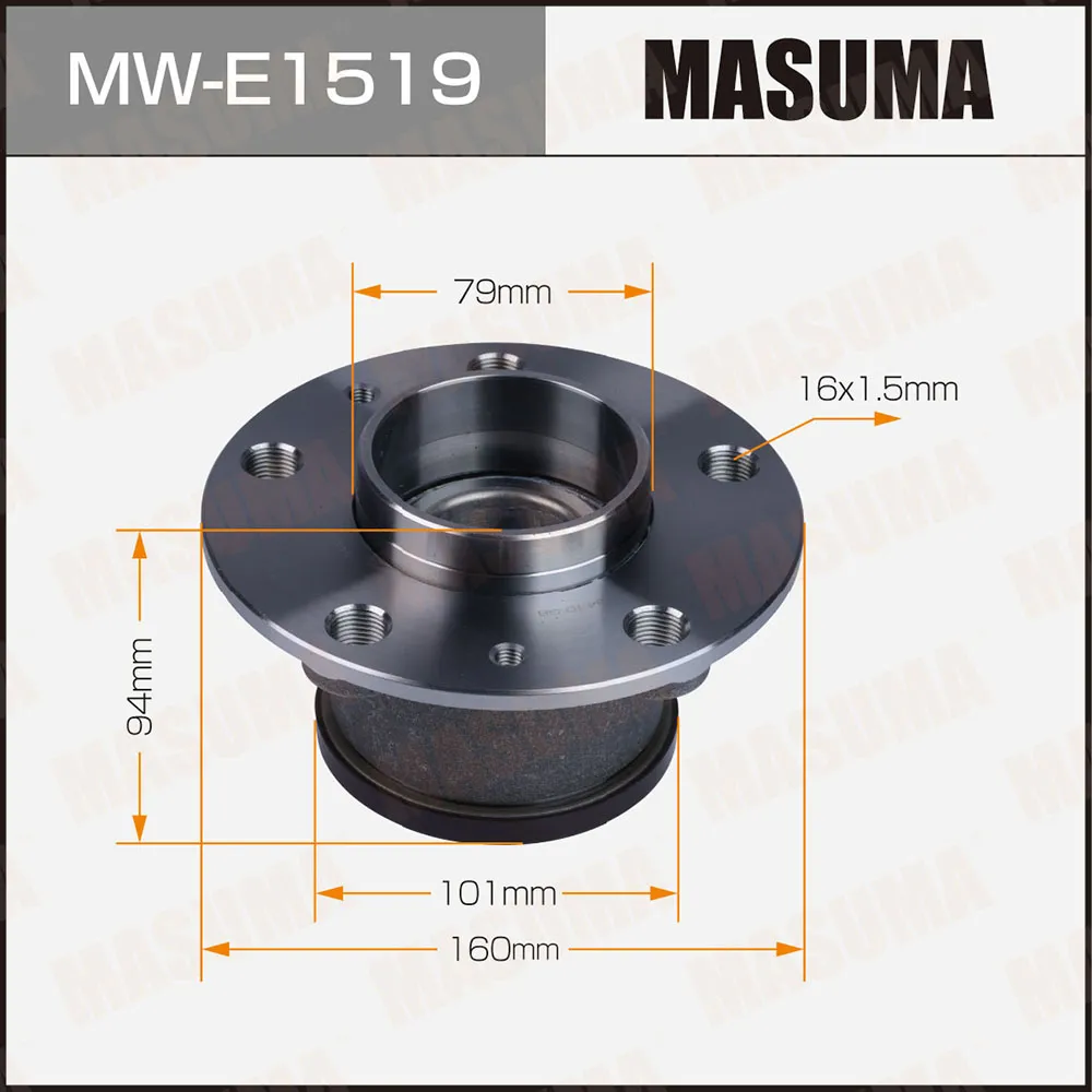 Ступичный узел rear MASUMA MW-E1519