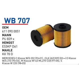 Фильтр топливный WUNDER FILTER WB-707