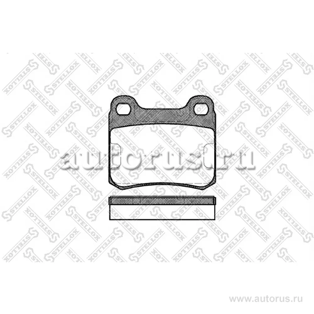 Колодки дисковые з. MB W201 1.8-2.5TD 82-94 STELLOX 168 000-SX