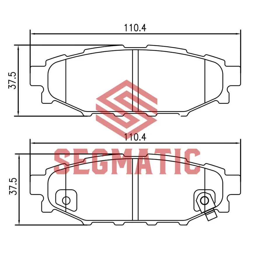 Колодка торм диск зад Subaru Forester 2.0 2010-; Subaru Forester 2.0 2013-; Subaru Forester 2.0 2008- SEGMATIC SGBP2599