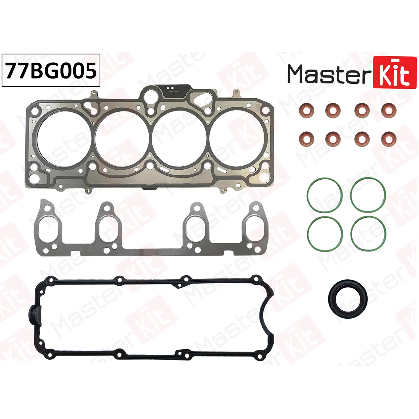 Верхний комплект прокладок ГБЦ Audi A3 Seat Leon Volkswagen Bora,Polo (AKL APF AEH AKL APF) MASTERKIT 77BG005