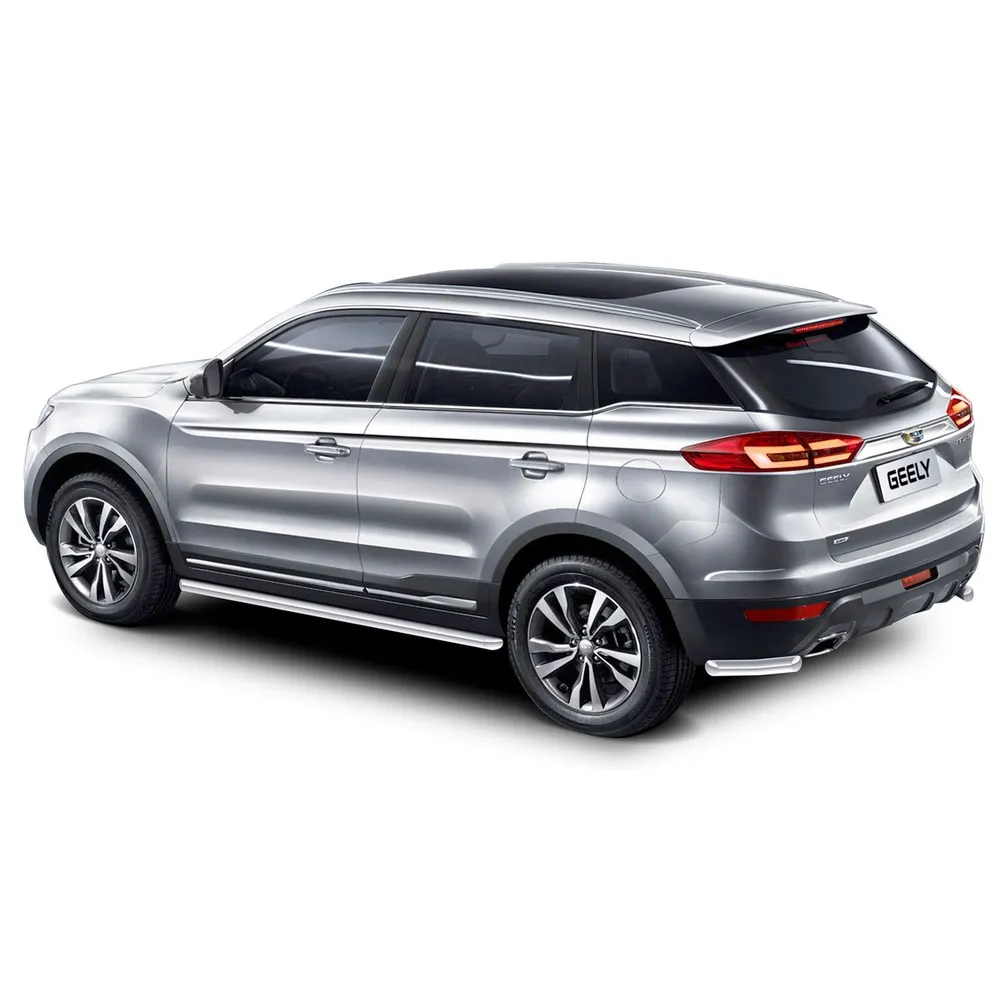 Защита порогов d57 Rival для Geely Atlas I 2018-н.в., нерж. сталь, 2 шт., R.1904.003