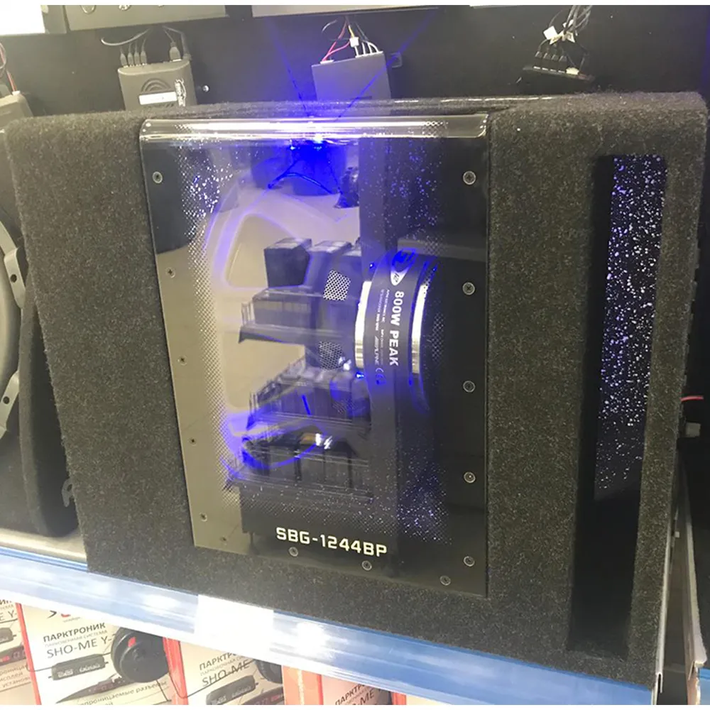 Уценка Сабвуфер ALPINE SBG-1244BP, 30 см , в корпусе, 300вт, Уценка, 30 см (12 дюйм.), Max 800 Вт